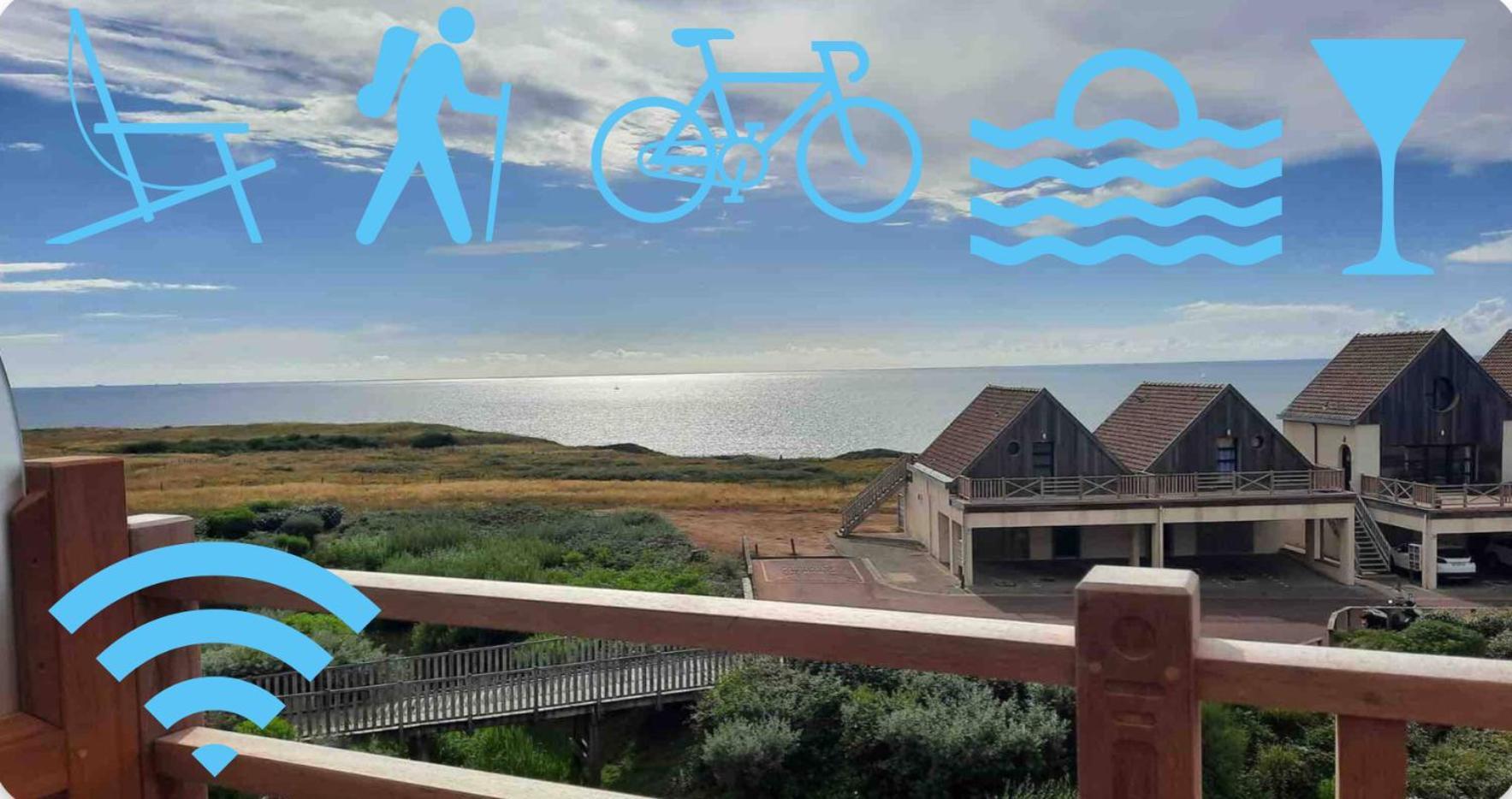 Le 246 - Duplex face à la mer pour 4 personnes, Wifi, TV full Sat, Parking Wimereux Exterior foto